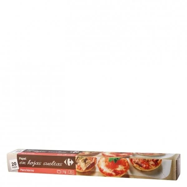 Papel de horno en hojas Carrefour 20 ud. - 18.5 ud - Imagen del producto en Findit