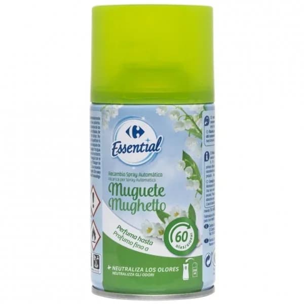 Ambientador automático muguete recambio Essential Carrefour 1 ud. - 0.25 l - Imagen del producto en Findit
