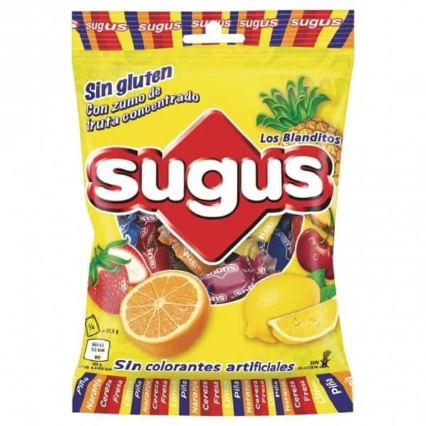 Caramelos masticables de frutas Sugus sin gluten 150 g. - 0.15 kg - Imagen del producto en Findit