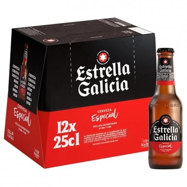 Cerveza Rubia Botellín 12 x 250ML - 3 l - Imagen del producto en Findit