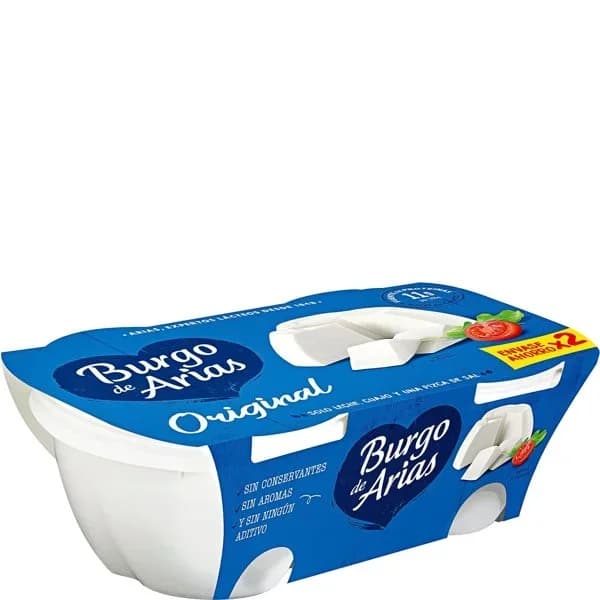 Queso fresco Original Burgo de Arias pack de 2 unidades de 230 g. - 0.46 kg - Imagen del producto en Findit