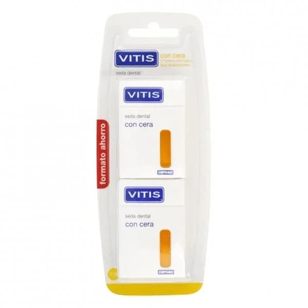 Seda dental con cera Vitis 2 x 50 m. - 50 m - Imagen del producto en Findit