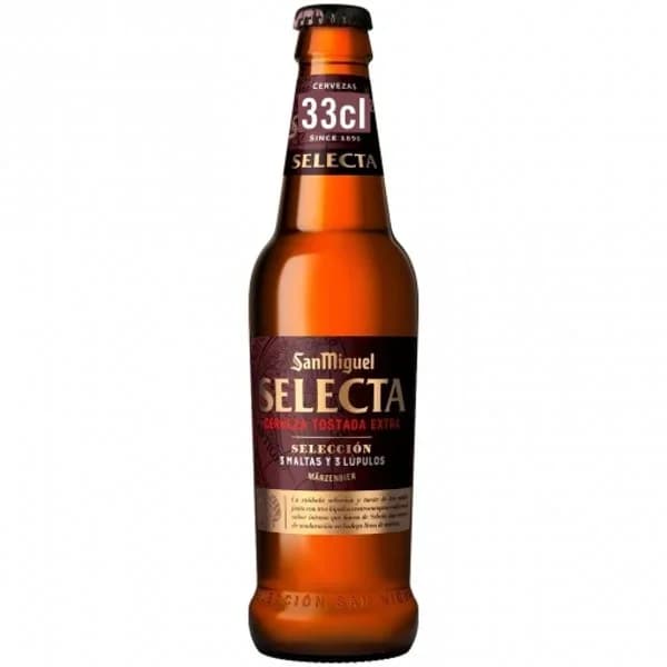 Cerveza Rubia Selecta Botellín 330ML - 0.33 l - Imagen del producto en Findit
