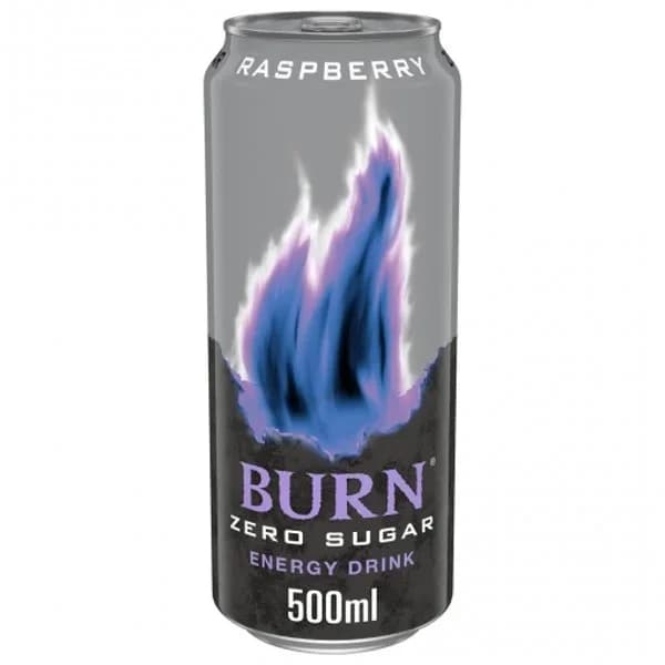 Burn Zero Raspberry Bebida Energética sin azúcar lata 50 cl. - 0.5 l - Imagen del producto en Findit