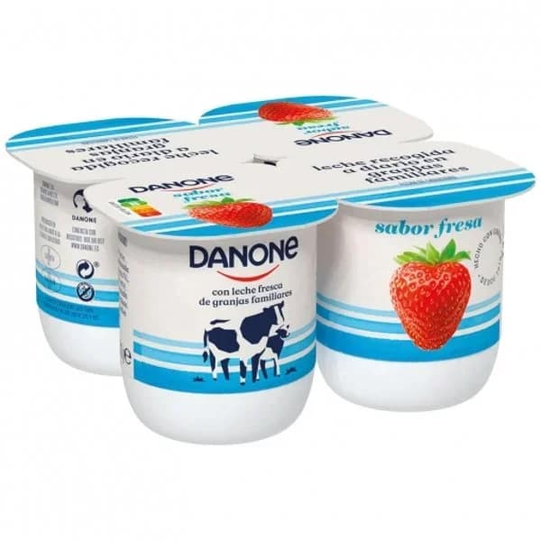 Yogur sabor fresa Danone - 0.48 kg - Imagen del producto en Findit