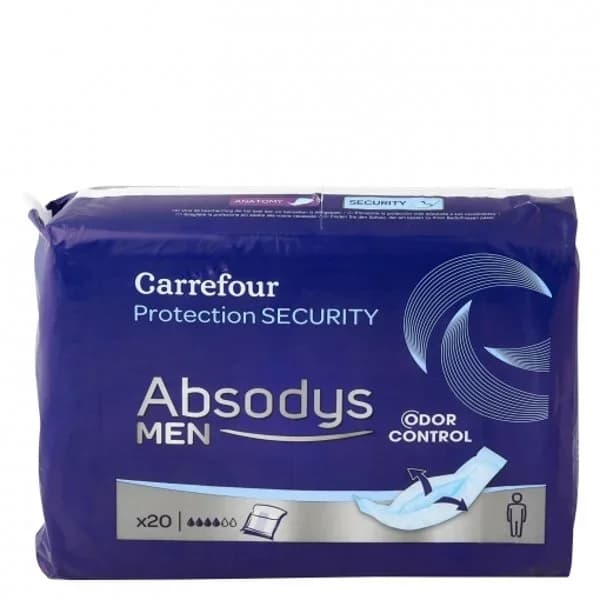 Proteccion masculina normal Absodys Carrefour 20 ud. - 19.98 ud - Imagen del producto en Findit