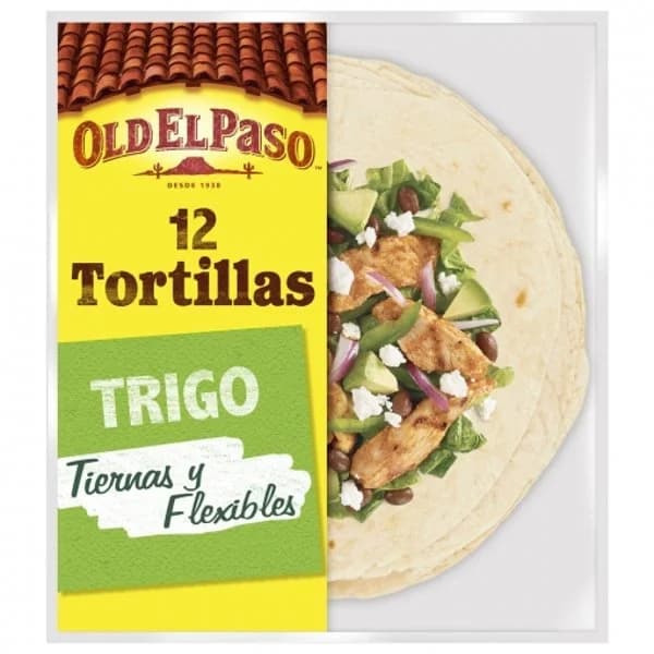 Tortillas de trigo Old el Paso 12 ud. - 0.49 kg - Imagen del producto en Findit
