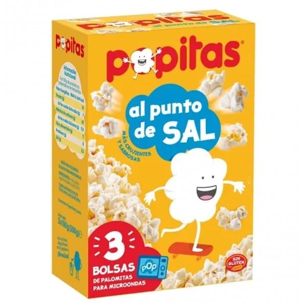 Palomitas POPITAS, pack 3x100 g - 0.3 kg - Imagen del producto en Findit