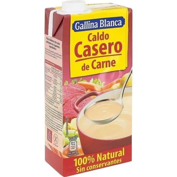 Caldo casero de carne GALLINA BLANCA, brik 1 litro - 1 l - Imagen del producto en Findit