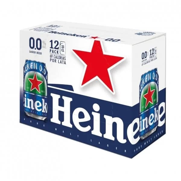 Cerveza 0,0% alcohol Heineken lata 12 x 33 cl - 3.96 l - Imagen del producto en Findit