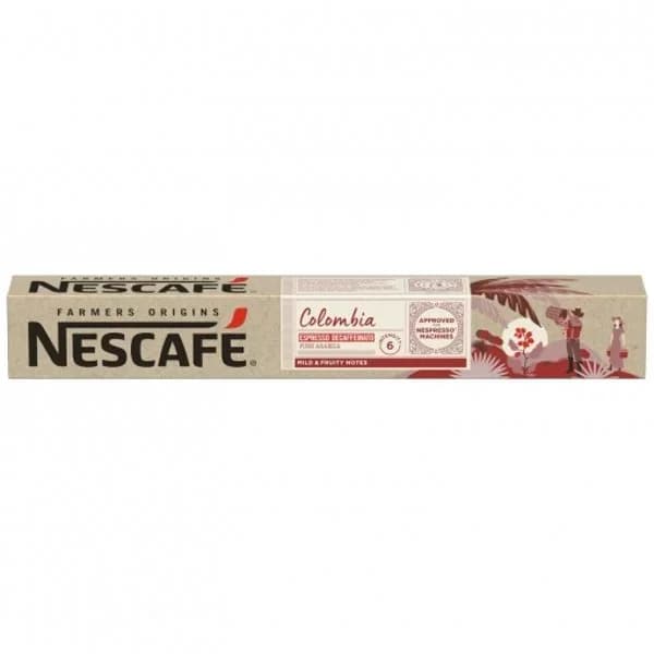 Café en cápsulas descafeinado de Colombia Nescafé compatible con Nespresso 10 ud. - 0.05 kg - Imagen del producto en Findit