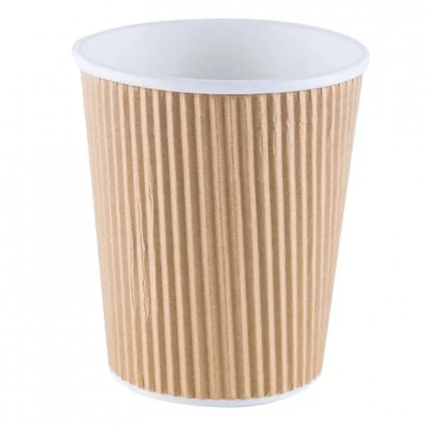 Vaso Compostable BETIK Corrugados 12ud - Beige - 11.94 ud - Imagen del producto en Findit