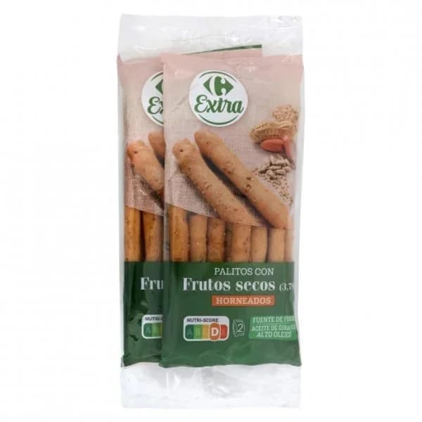 Palitos con frutos secos Carrefour 160 g. - 0.16 kg - Imagen del producto en Findit