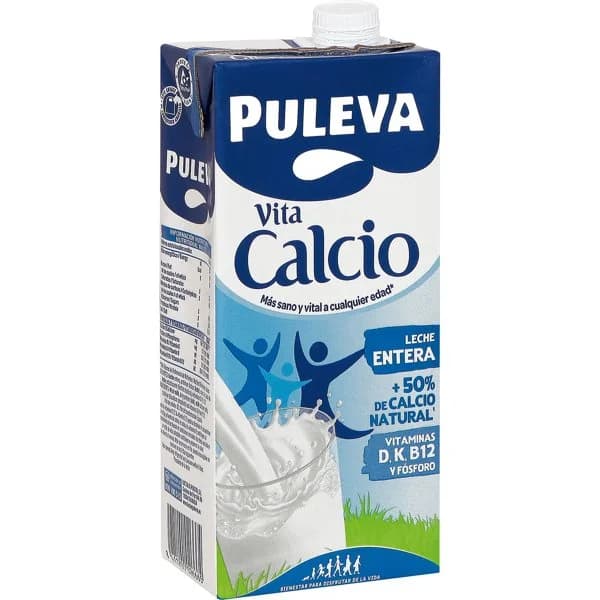 Leche entera Vita Calcio Puleva brik 1 l. - 0.96 ud - Imagen del producto en Findit