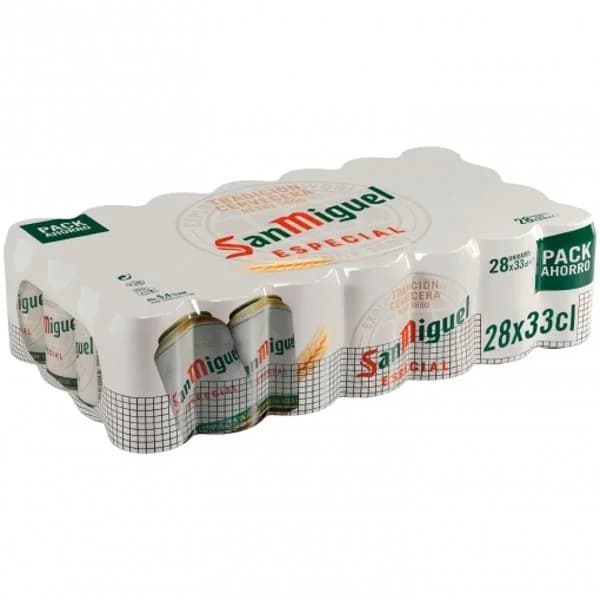 Cerveza San Miguel especial Lager pack de 28 latas de 33 cl. - 9.24 l - Imagen del producto en Findit