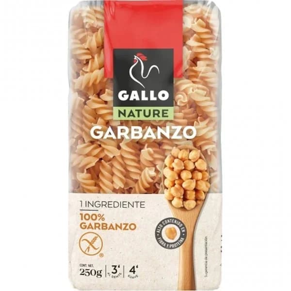 Hélices de garbanzo Gallo Nature sin gluten 250 g. - 0.25 kg - Imagen del producto en Findit
