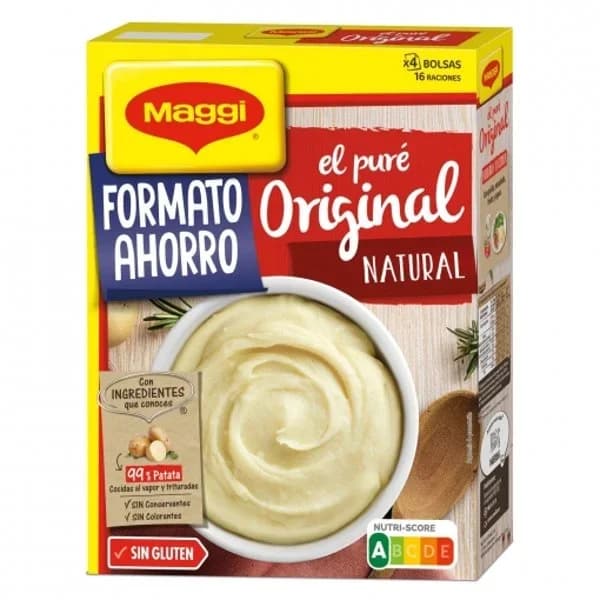 Puré de patata natural sabor original Mousline sin gluten 520 g. - 0.52 kg - Imagen del producto en Findit