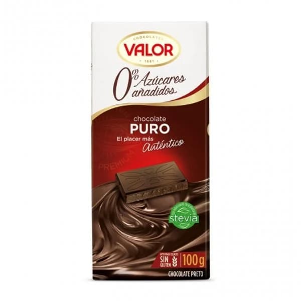 Chocolate Puro sin Azúcar Tableta 100G - 0.1 kg - Imagen del producto en Findit
