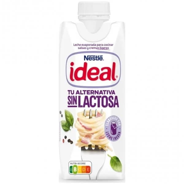 Leche evaporada sin lactosa Ideal brik 525 g - 0.53 kg - Imagen del producto en Findit