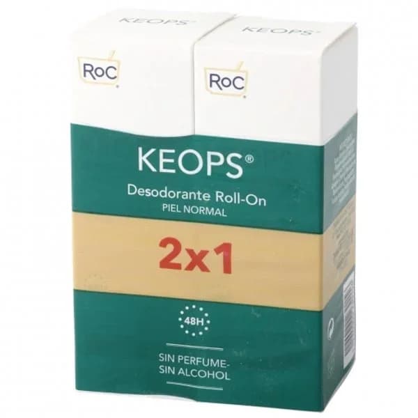 Desodorante roll-on piel normal Roc Keops pack de 2 unidades de 30 ml. - 0.06 l - Imagen del producto en Findit