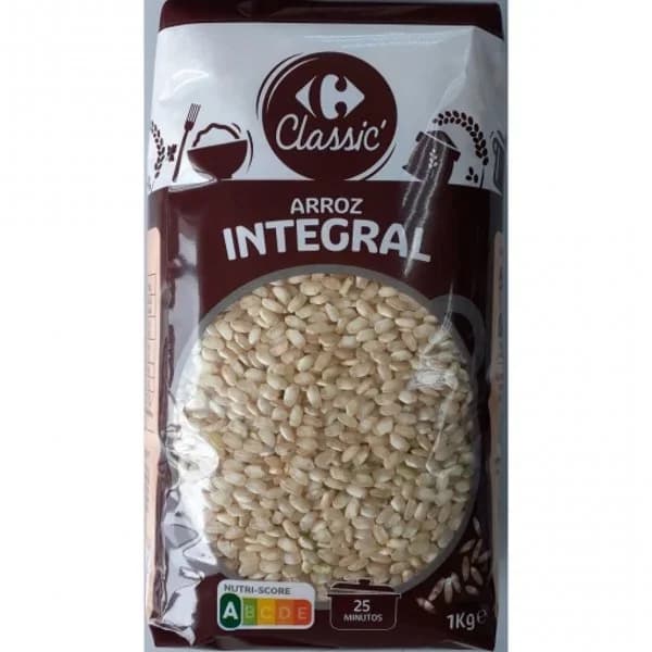 Arroz redondo integral Carrefour 1 kg. - 1 kg - Imagen del producto en Findit