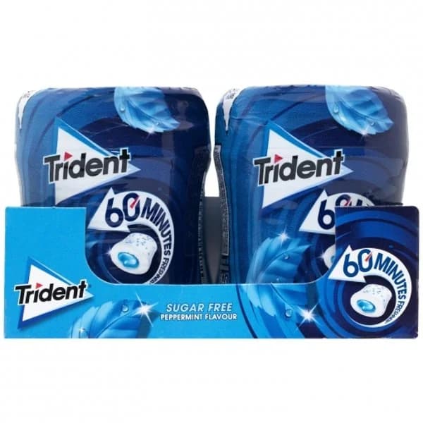 Chicles de menta 60 minutos Trident si azúcar 72 g. - 0.07 kg - Imagen del producto en Findit