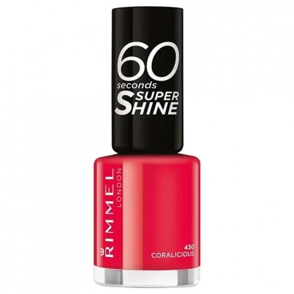 Esmalte de uñas 60 Seconds Super Shine nº 430 Coralicious Rimmel London 1 ud. - 1 ud - Imagen del producto en Findit