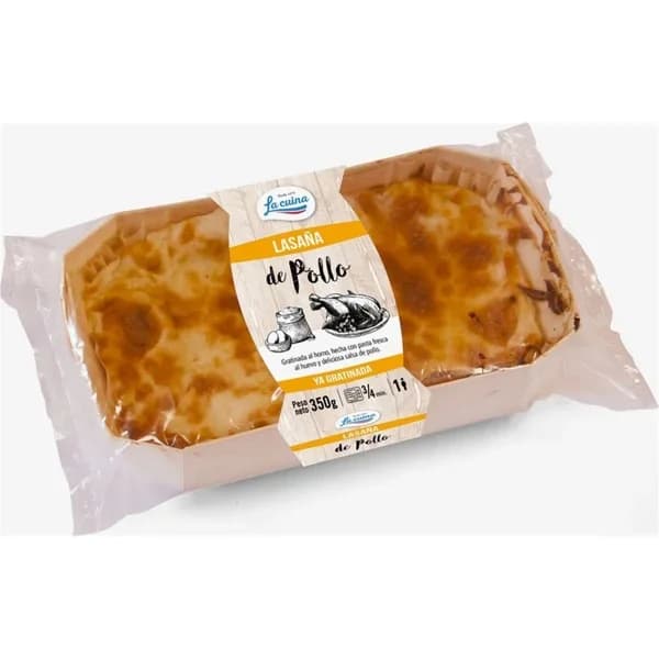 Lasaña de Pollo Gratinada - 0.35 kg - Imagen del producto en Findit