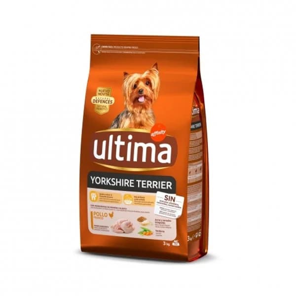Pienso de pollo para perro adulto Yorkshire Terrier Ultima 3 Kg. - 3 kg - Imagen del producto en Findit