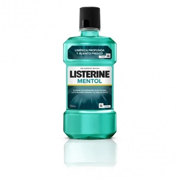 Enjuague bucal mentol Listerine botella 500 ml - 0.5 l - Imagen del producto en Findit
