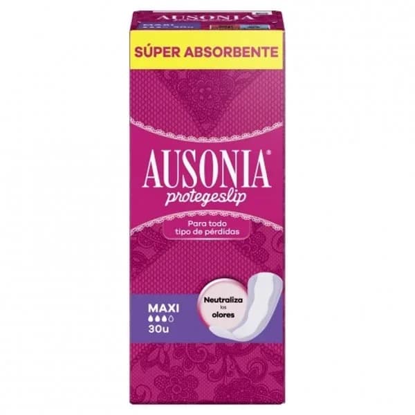 Protegeslip maxi AUSONIA, caja 30 unid. - 1 ud - Imagen del producto en Findit