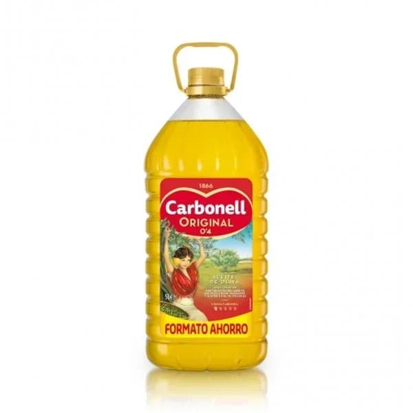 Aceite de oliva 0,4º CARBONELL, garrafa 5 litros - 5 l - Imagen del producto en Findit