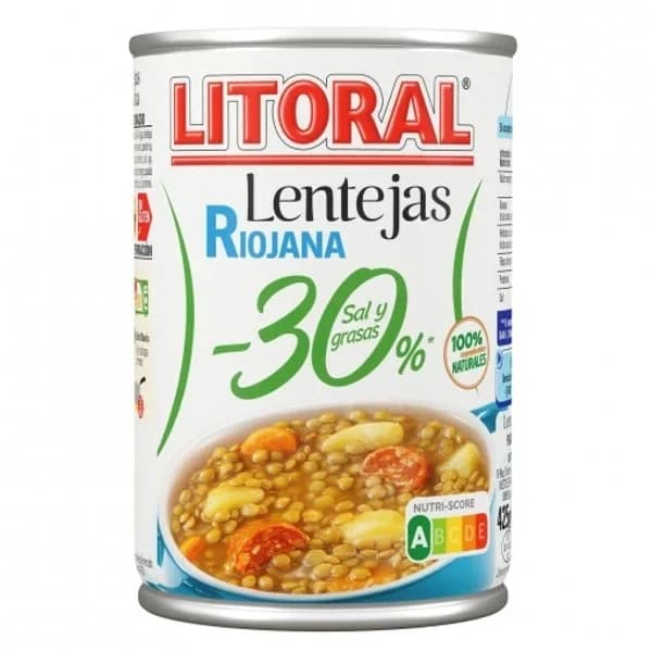 Lentejas a la Riojana -30% 425G - 0.42 kg - Imagen del producto en Findit