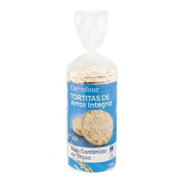 Tortitas de arroz integrales Sensation Carrefour sin gluten 130 g. - 0.13 kg - Imagen del producto en Findit