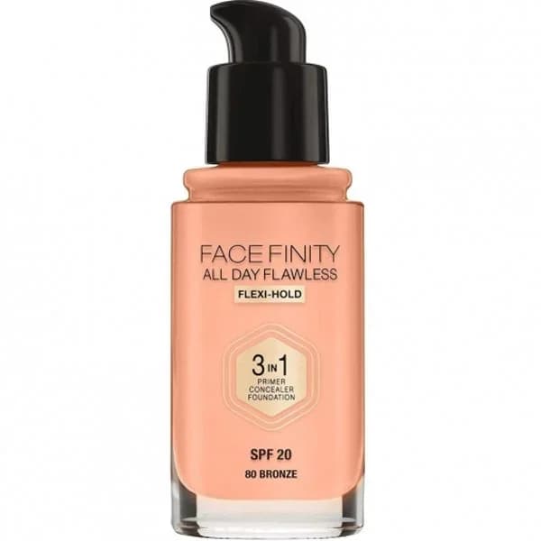 Base maquillaje líquida Facefinity All Day Flawless 3 In 1 SPF20 nº C80 Bronze Max Factor 1 ud. - 1 ud - Imagen del producto en Findit
