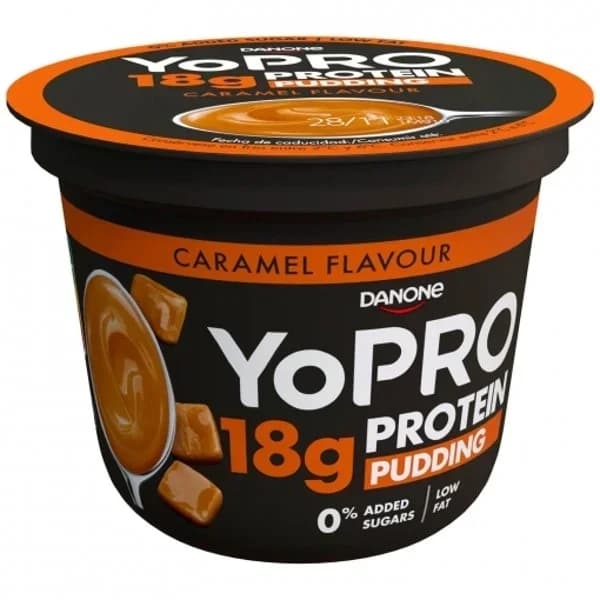 Pudding sabor caramelo rico en proteínas Yopro tarrina 150 g - 1 ud - Imagen del producto en Findit