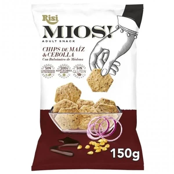 Snacks de maíz Mios! de cebolla RISI, bolsa 150 g - 0.15 kg - Imagen del producto en Findit