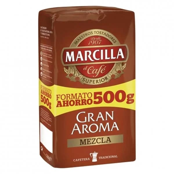 Café molido mezcla MARCILLA, paquete 500 g - 0.5 kg - Imagen del producto en Findit