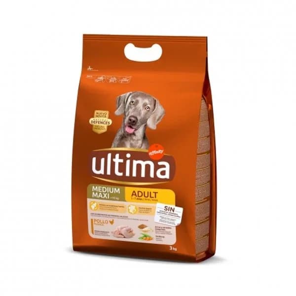 Pienso de pollo y arroz para perro adulto Ultima 3 Kg - 3 kg - Imagen del producto en Findit