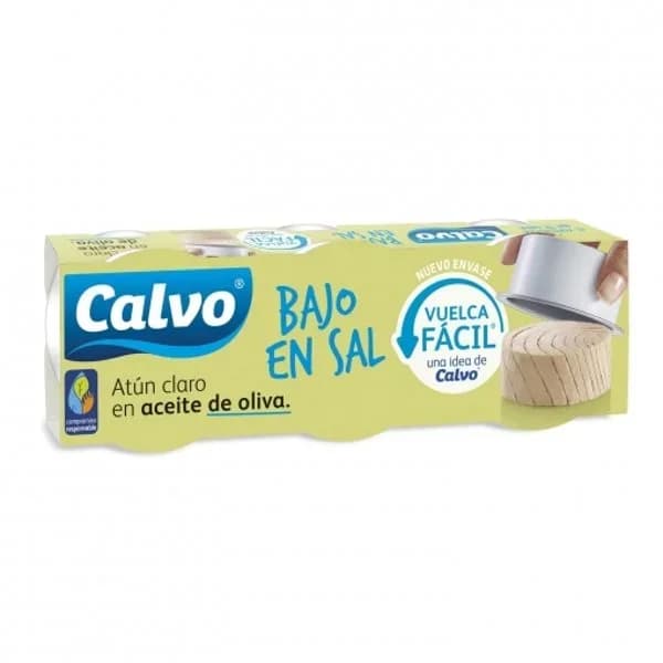 Atún claro en aceite de oliva bajo en sal 3x80 g - 0.16 kg - Imagen del producto en Findit