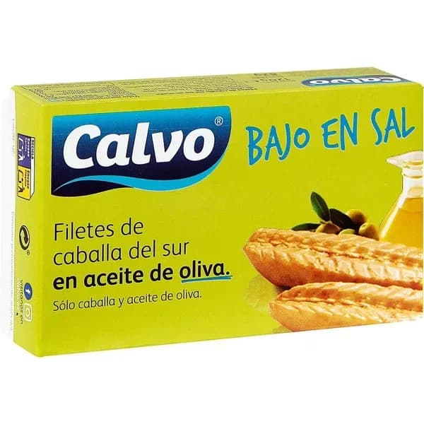 Caballa en Aceite de Oliva Baja en Sal 120G - 0.1 kg - Imagen del producto en Findit