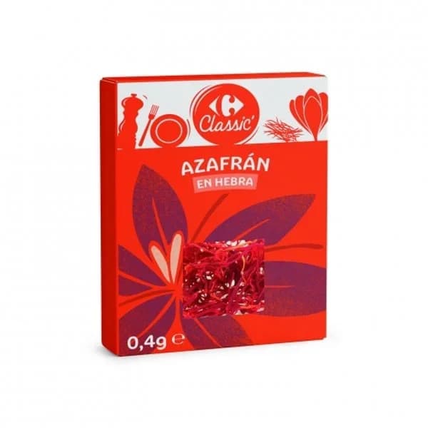 Azafrán en hebra Classic Carrefour 0,4 g. - 1 ud - Imagen del producto en Findit
