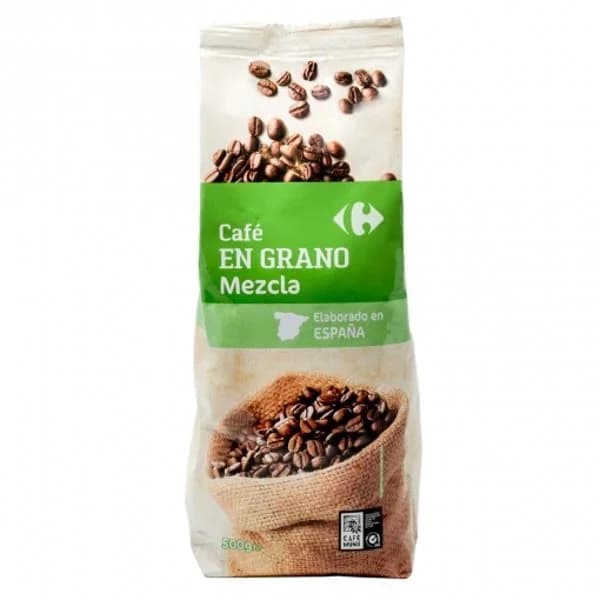 Café en grano mezcla Carrefour 500 g. - 1 ud - Imagen del producto en Findit