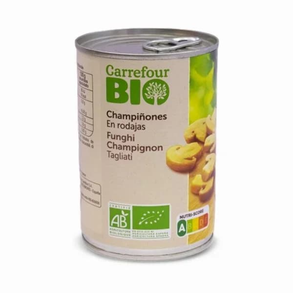 Champiñón laminado ecológico Carrefour Bio 230 g. - 0.23 kg - Imagen del producto en Findit