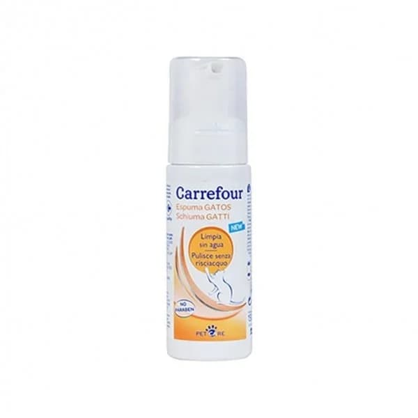 Champú de Espuma para Gatos Pelo Seco 150 Ml, Carrefour - 0.15 l - Imagen del producto en Findit