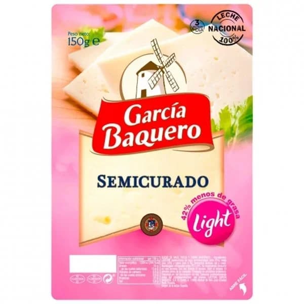 Queso semi light lonchas 150 g - 0.15 kg - Imagen del producto en Findit