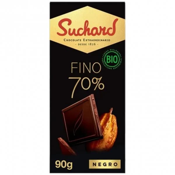 Chocolate negro 70% ecológico Suchard 90 g. - 0.09 kg - Imagen del producto en Findit