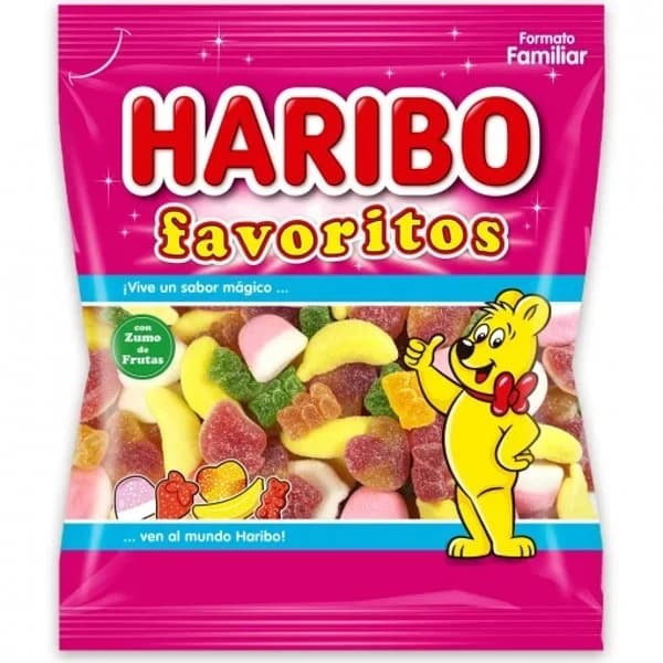 Caramelos de goma ázucar Favoritos Haribo 250 g. - 1 kg - Imagen del producto en Findit