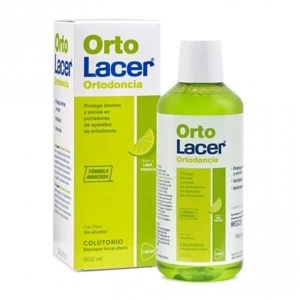 Colutorio ortodoncia lima fresca Ortolacer 500 ml. - 0.5 l - Imagen del producto en Findit