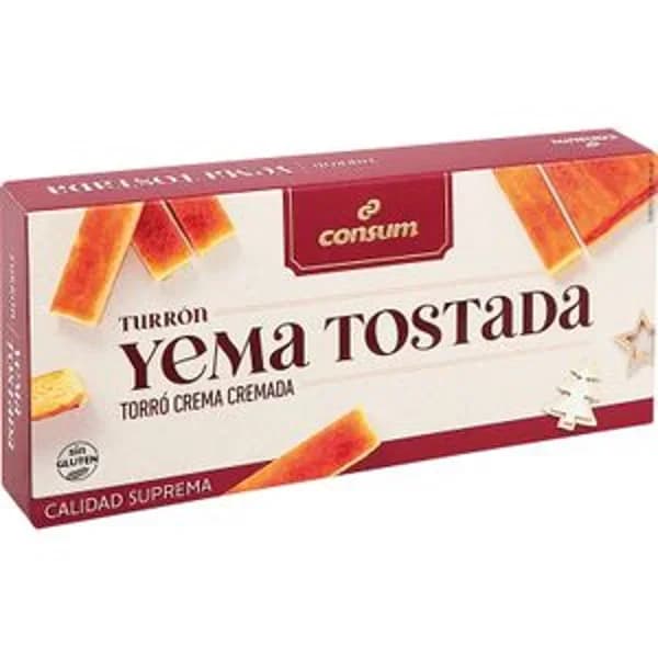Turrón Yema Tostada - 0.21 kg - Imagen del producto en Findit